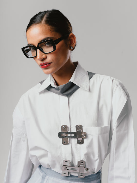 Classic Pleated Closure Shirt