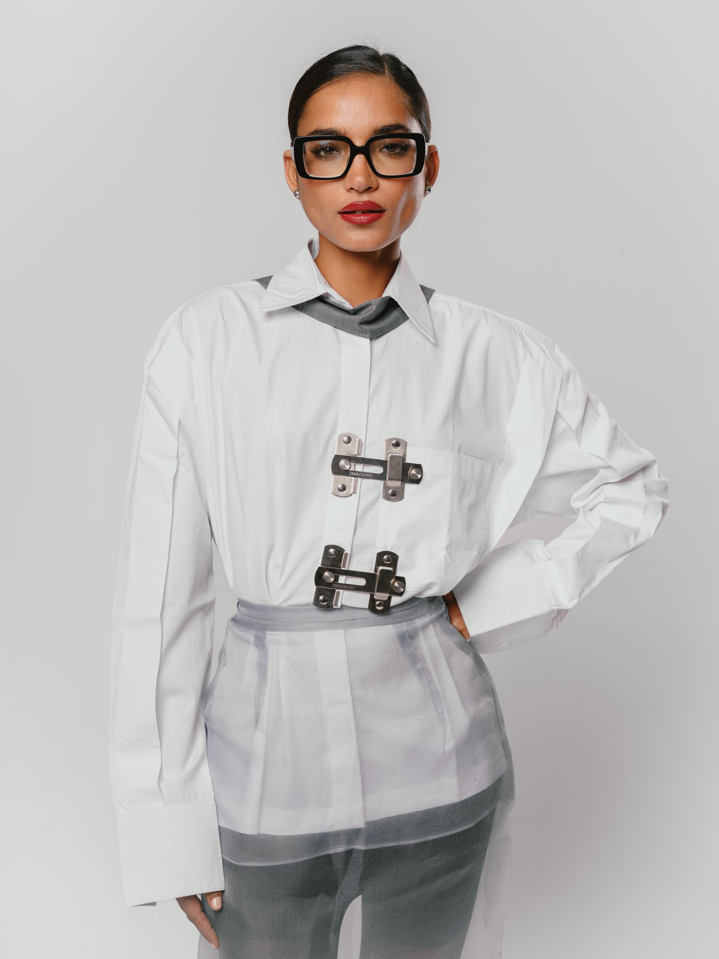 Classic Pleated Closure Shirt